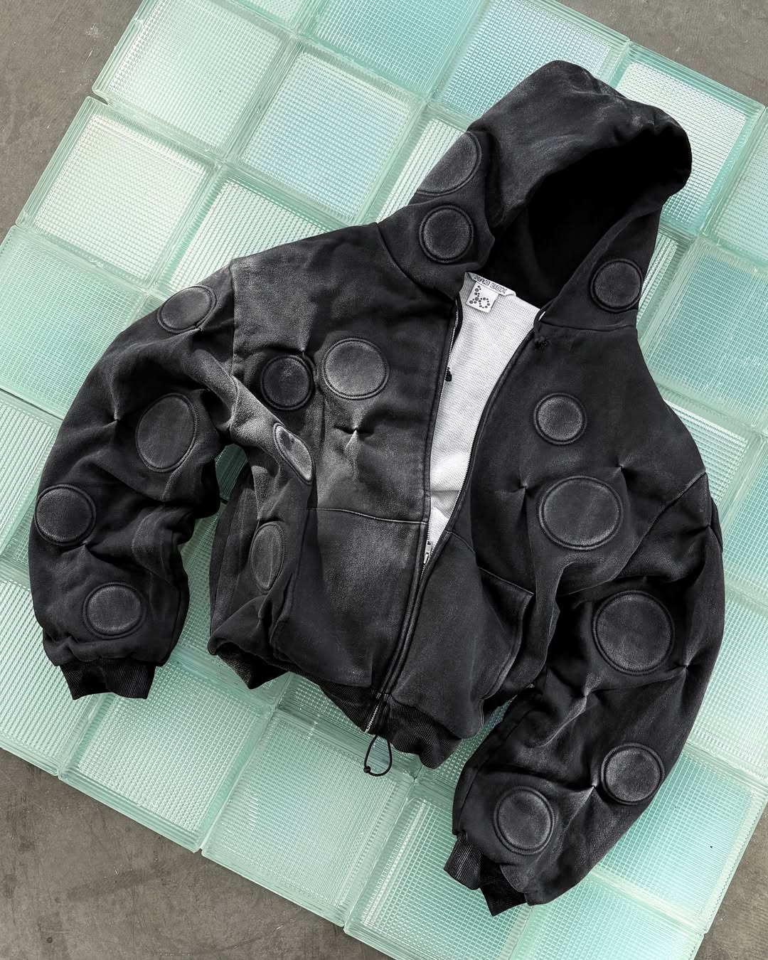 UNISEX PADDED ZIP UP HOODIE